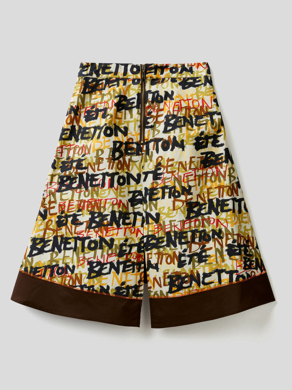 Rock mit Print und Volant Damen image number 2