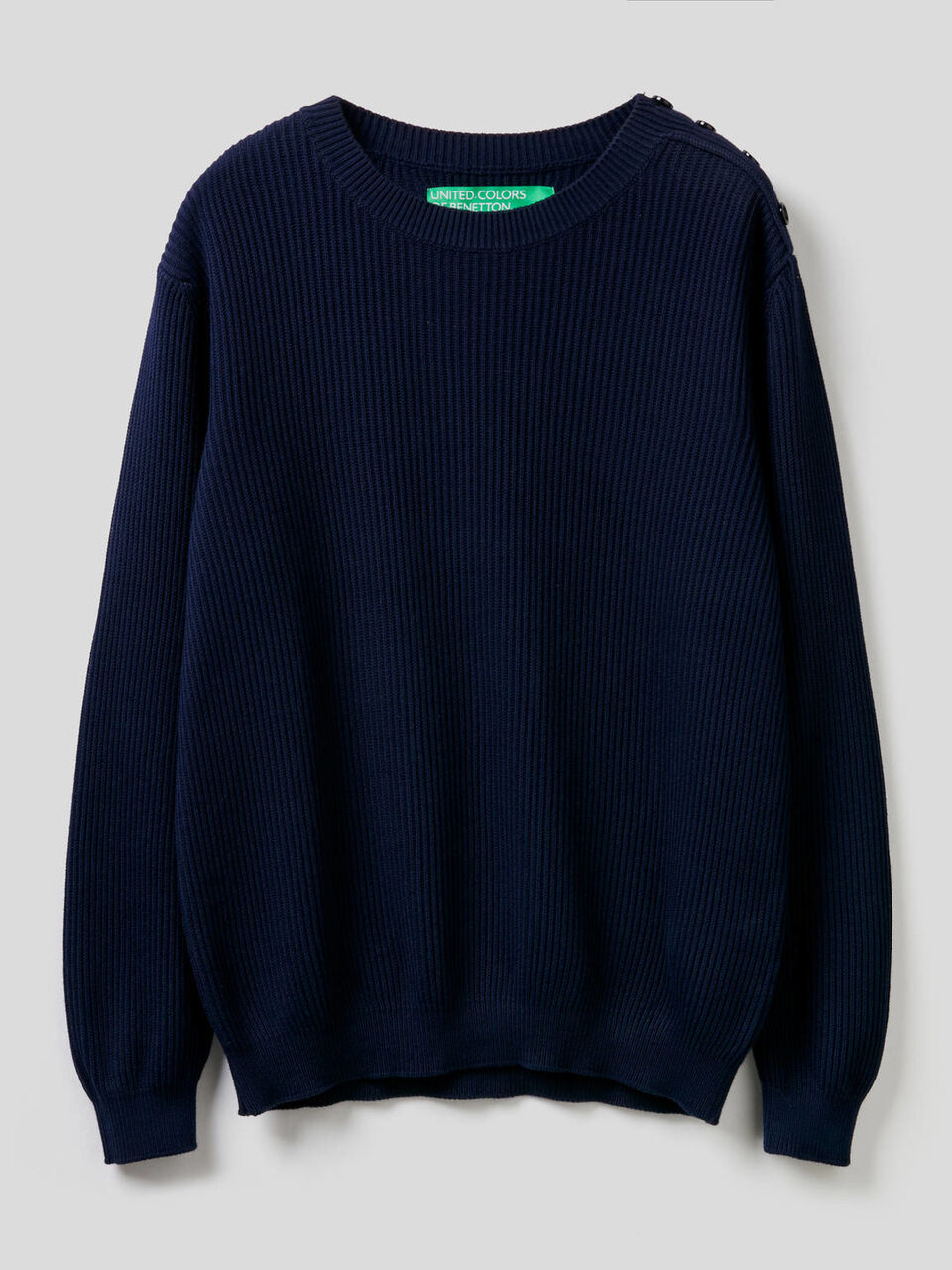 Pullover mit Knöpfen an der Schulter Herren image number 1