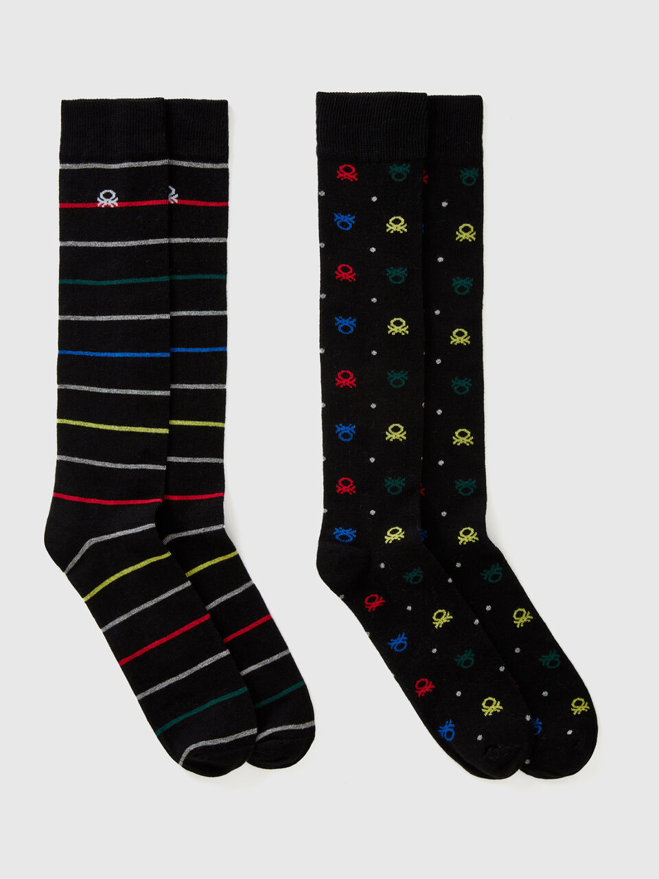 2er-Pack hohe Jacquard-Socken image number 1