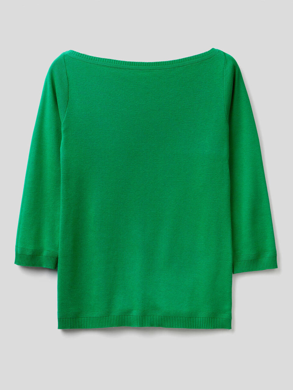 Pullover aus 100% Baumwolle mit U-Boot-Ausschnitt image number 1