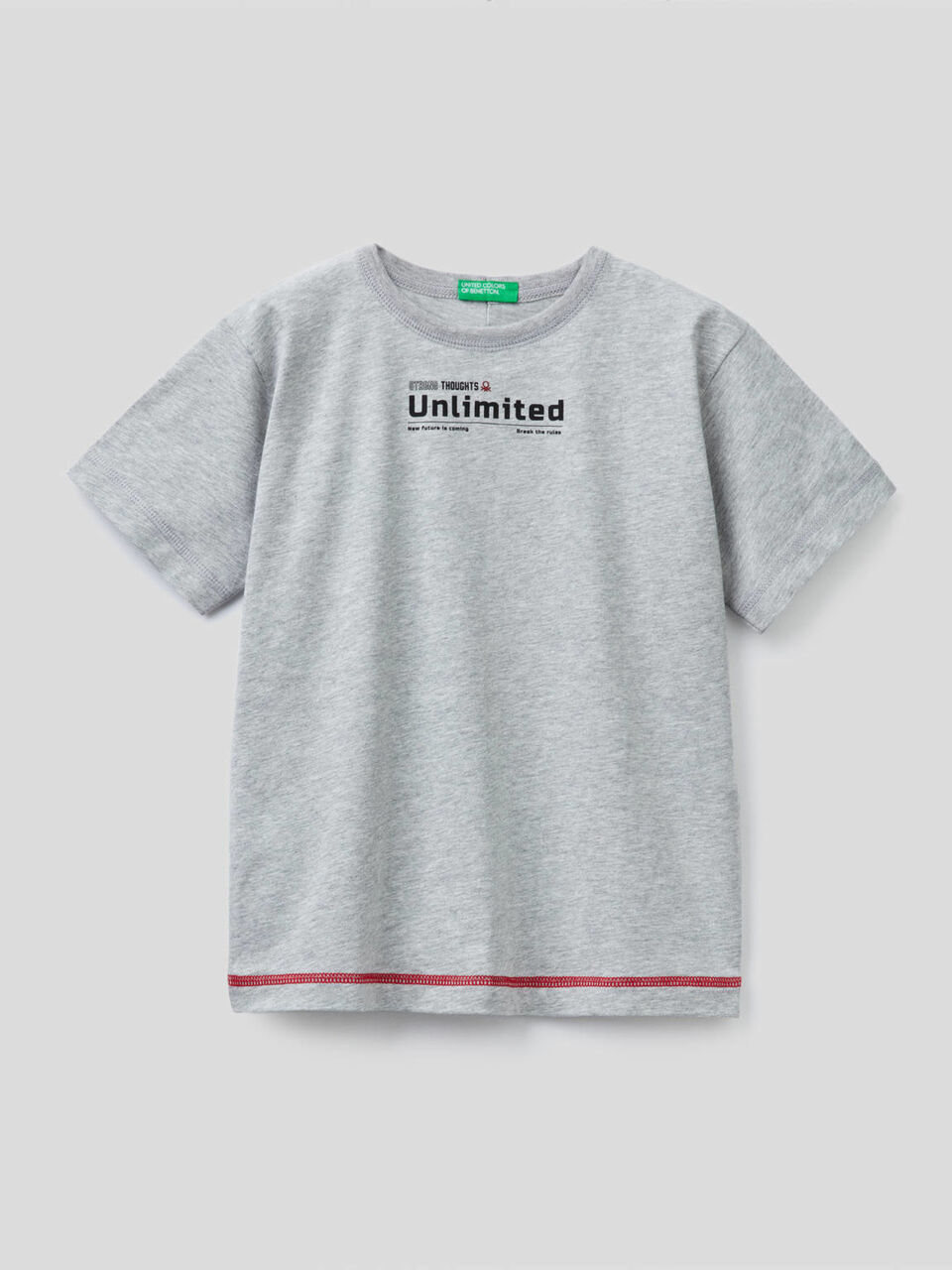 T-Shirt aus Bio-Baumwolle mit Slogan image number 1