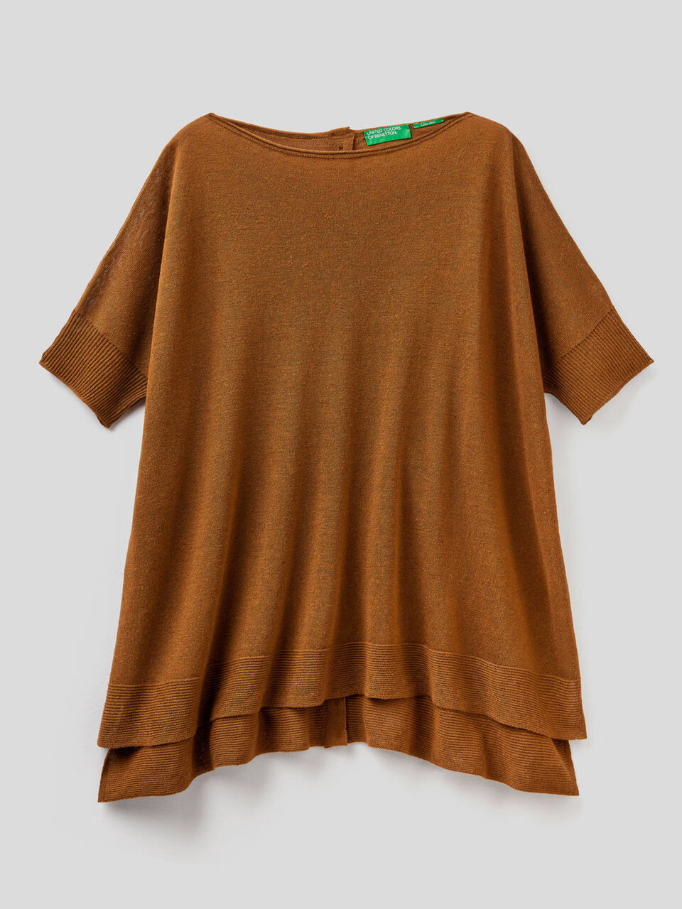 Oversize-Pullover mit kurzen Ärmeln image number 1