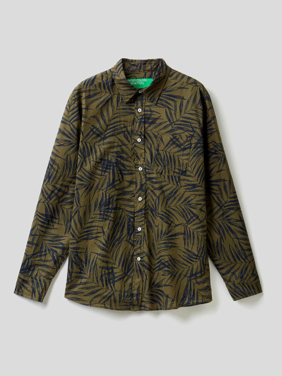 Hemd aus 100% Baumwolle mit Botanik-Print image number 1