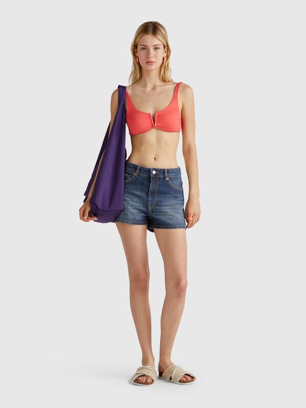 Denim-Bermudashorts Damen