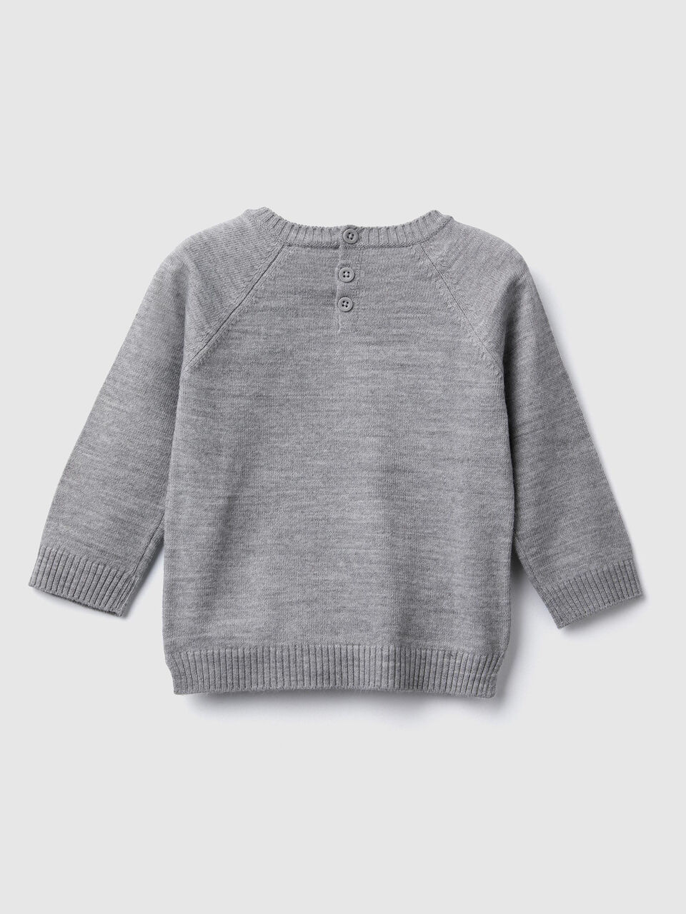 Pullover mit Rundausschnitt und Intarsienarbeit image number 2
