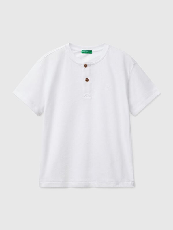 T-Shirt mit Henley-Ausschnitt Jungen