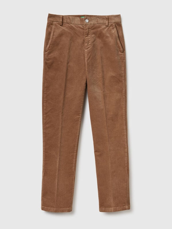 Chinos aus Stretch-Samt Chinos aus Stretch-Samt Damen
