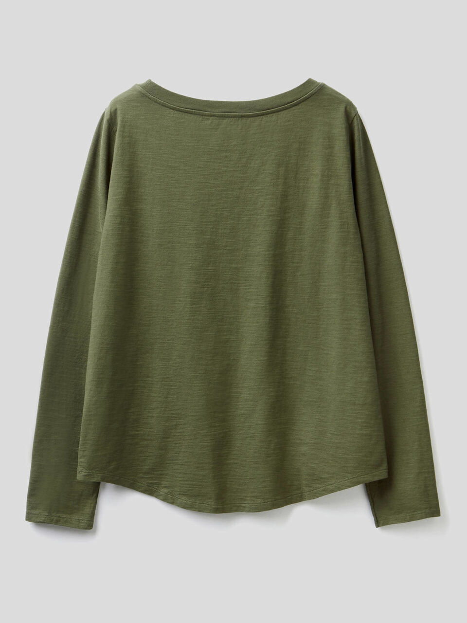 T-Shirt aus reiner Baumwolle mit langen Ärmeln image number 2