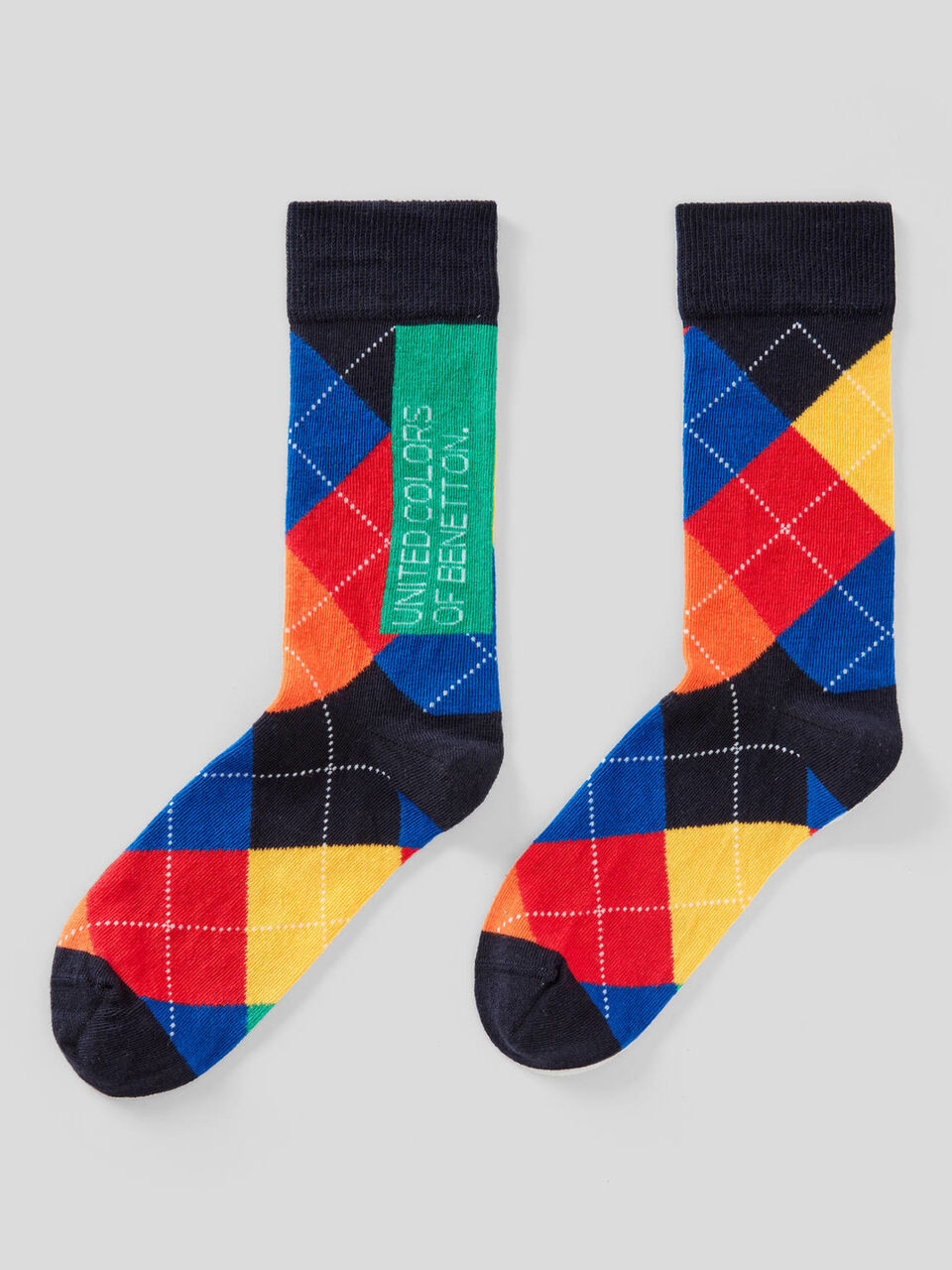 Gemusterte 3/4 hohe Socken image number 2