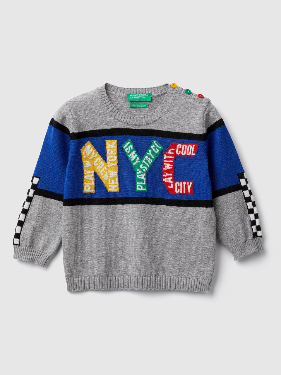 Pullover mit bunten Intarsienarbeiten image number 1