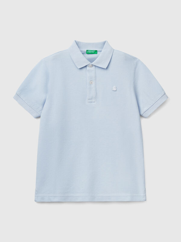 Slim Fit Poloshirt aus reiner Baumwolle Jungen