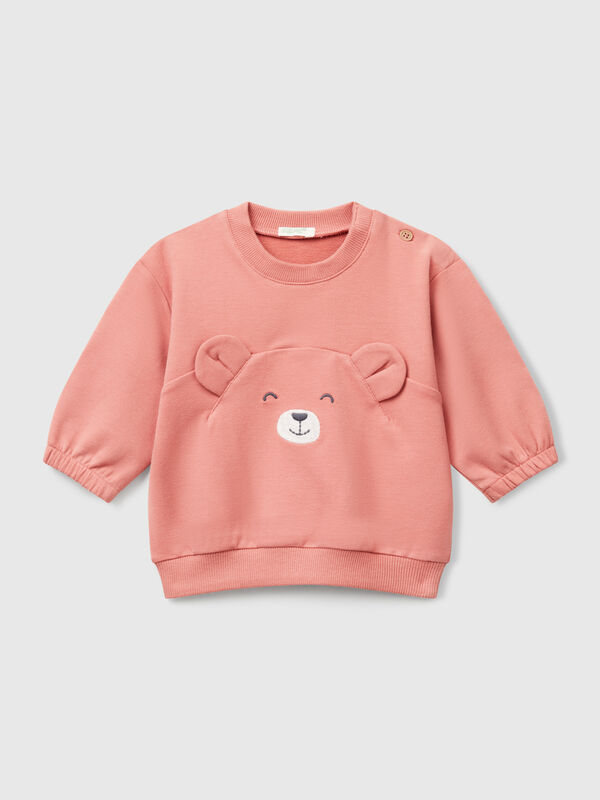 Sweatshirt mit Stickerei und Patch Newborn