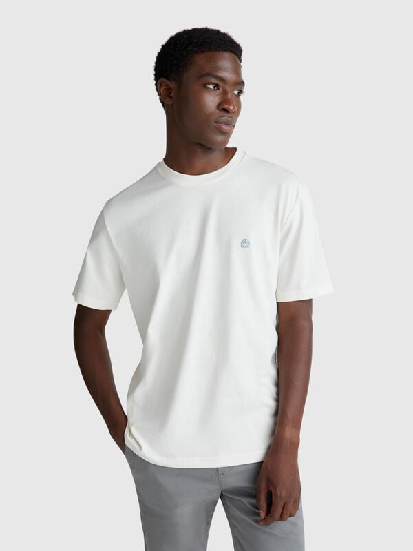 Basic-T-Shirt aus Baumwolle Herren