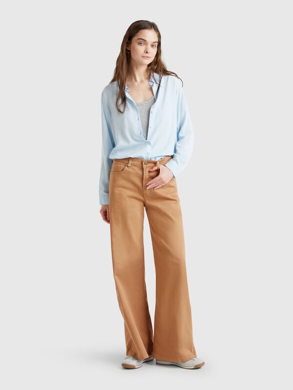 Weit geschnittene Hose Damen