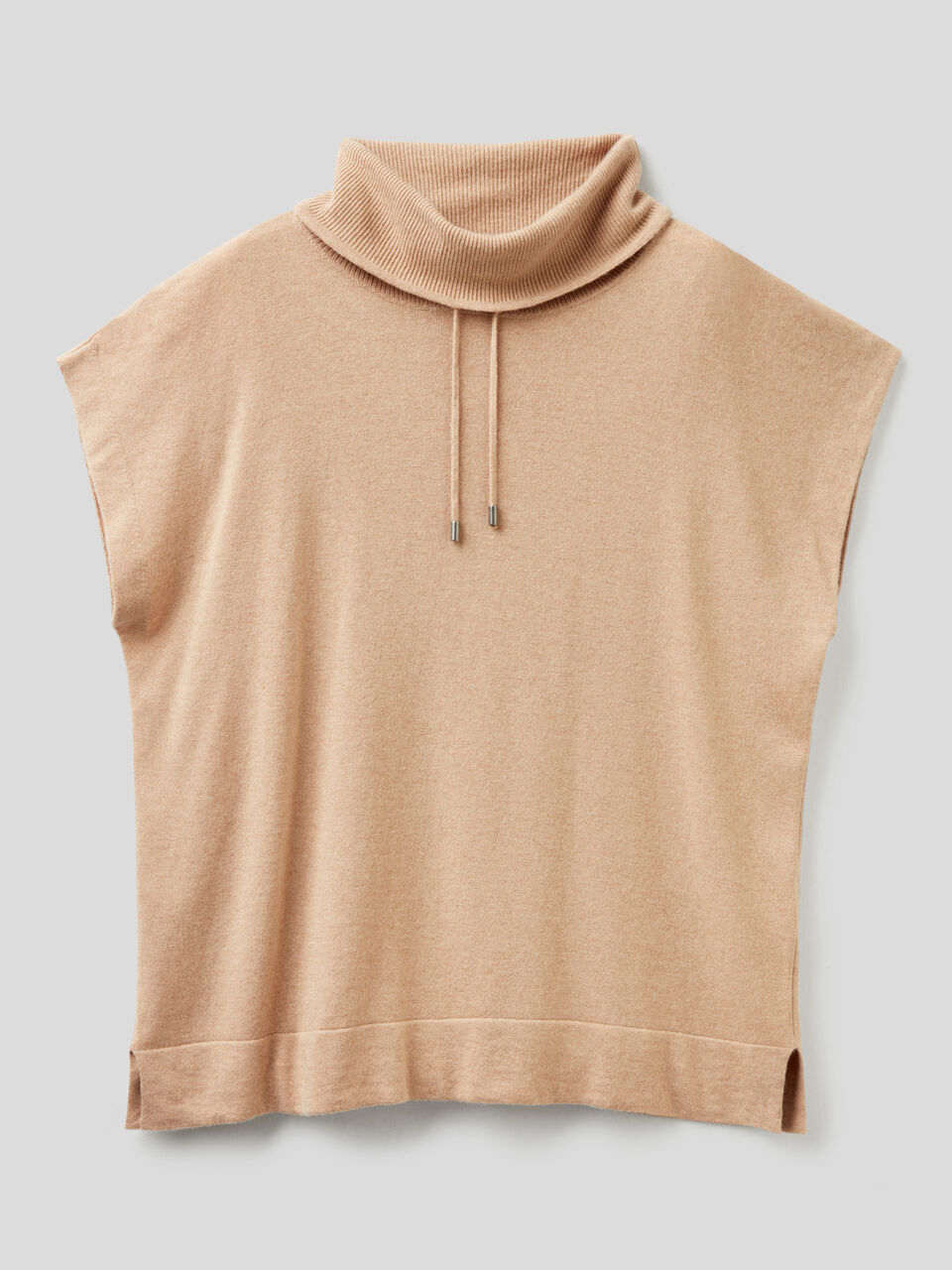 Ärmelloser Pullover in einer Mischung aus Wolle und Cashmere image number 1