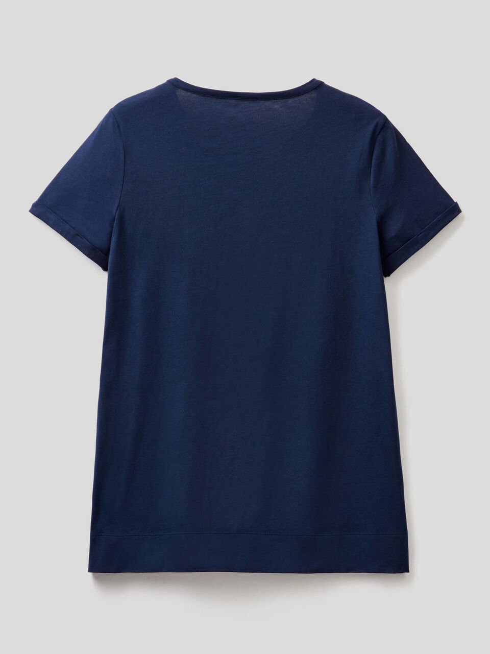 T-Shirt aus reiner, bestickter Baumwolle image number 2