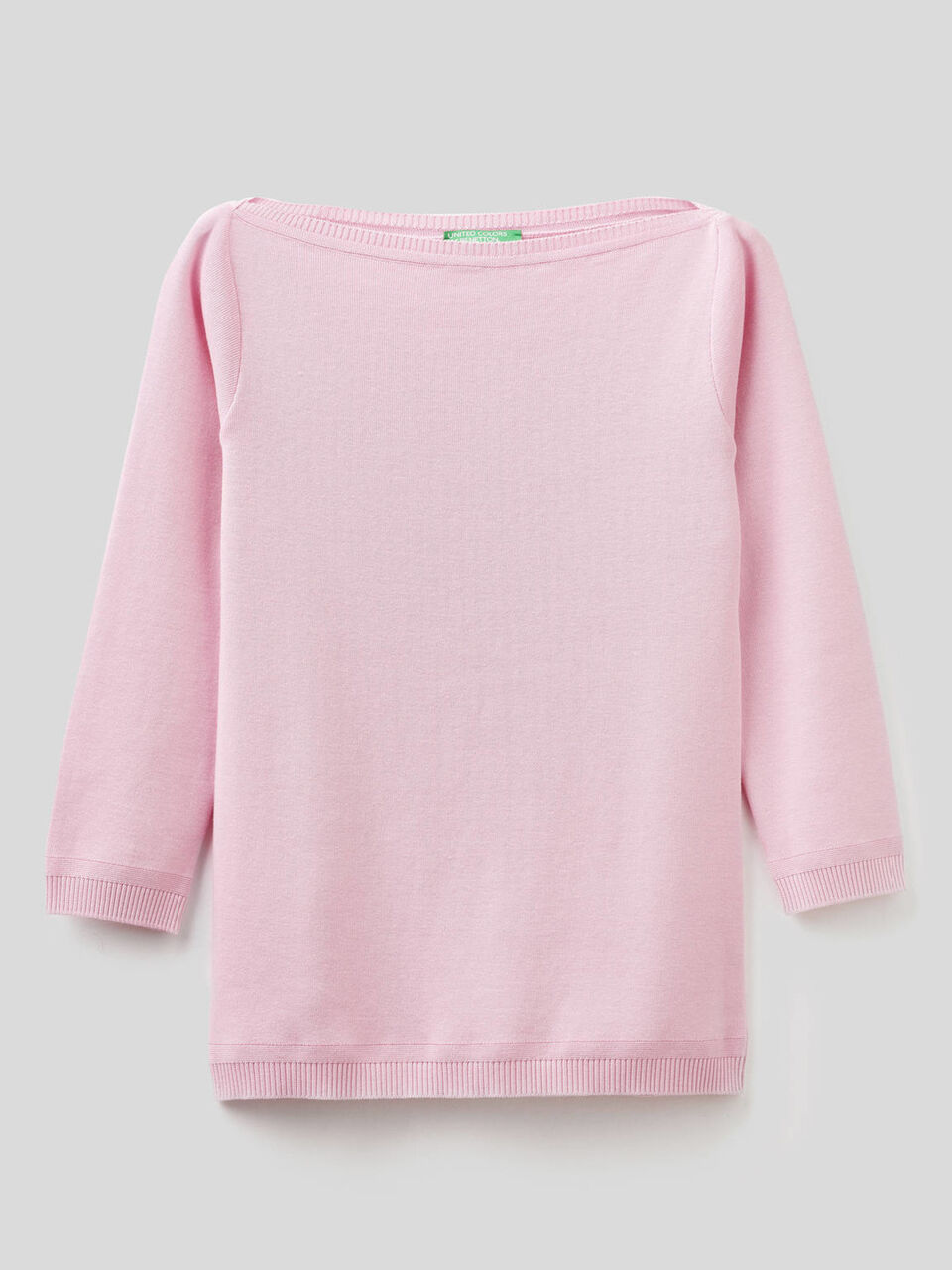 Pullover aus 100% Baumwolle mit U-Boot-Ausschnitt image number 1