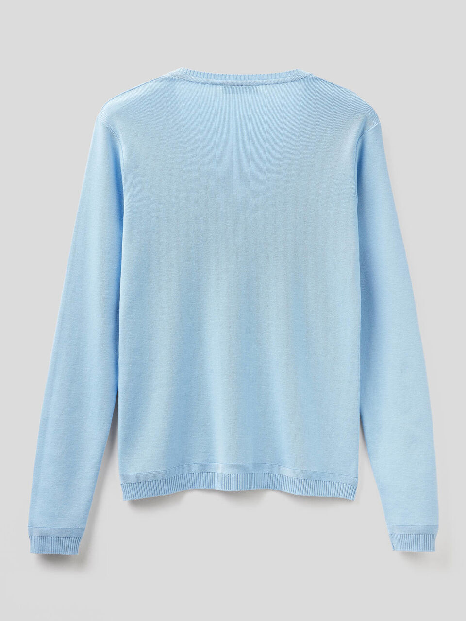 Pullover aus reiner Baumwolle mit V-Ausschnitt image number 2