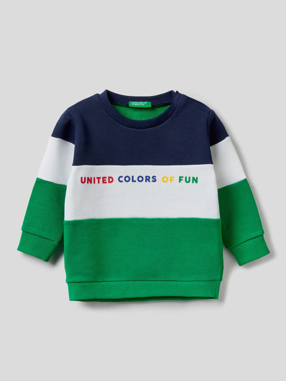 Sweatshirt aus Bio-Baumwolle mit Farbblöcken image number 1