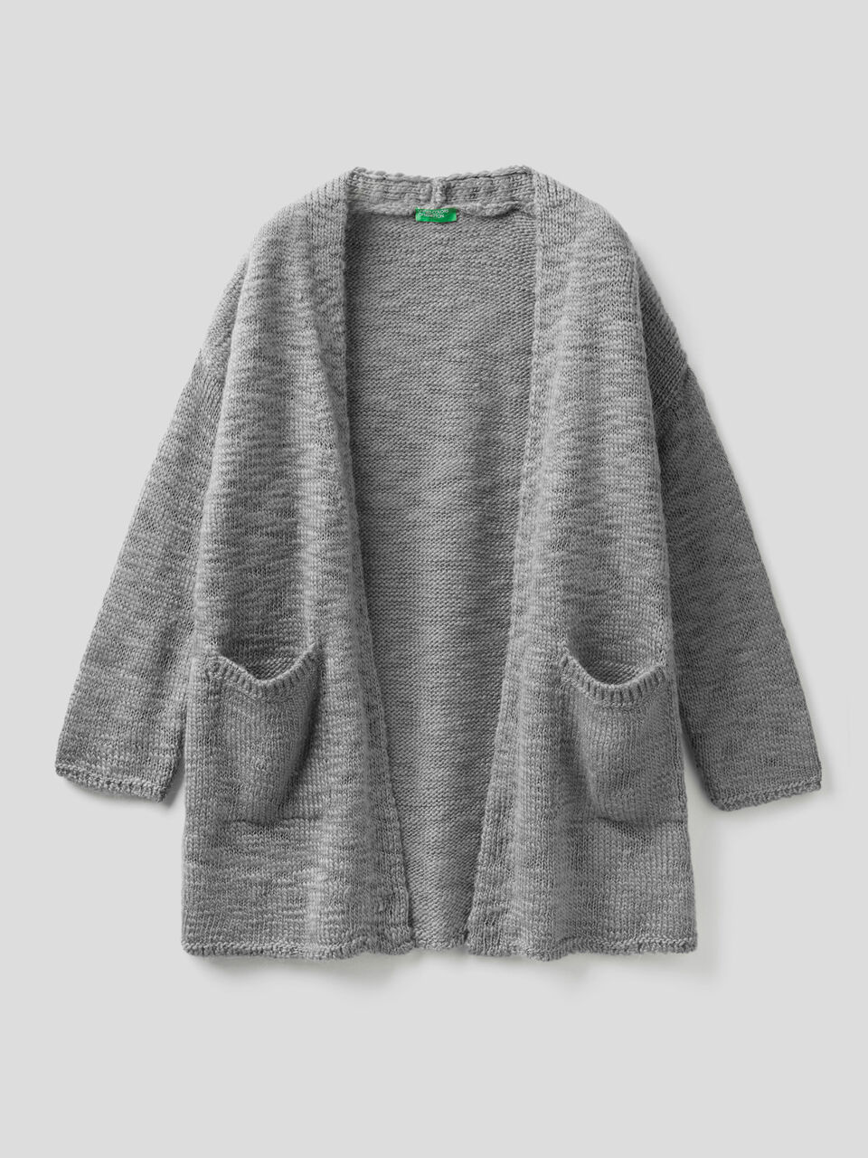 Maxi-Strickjacke in einer Mischung aus Wolle und Alpaca image number 1