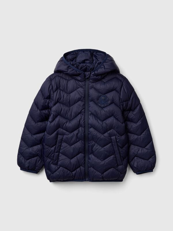 Gepolsterte Jacke mit Kapuze Jungen