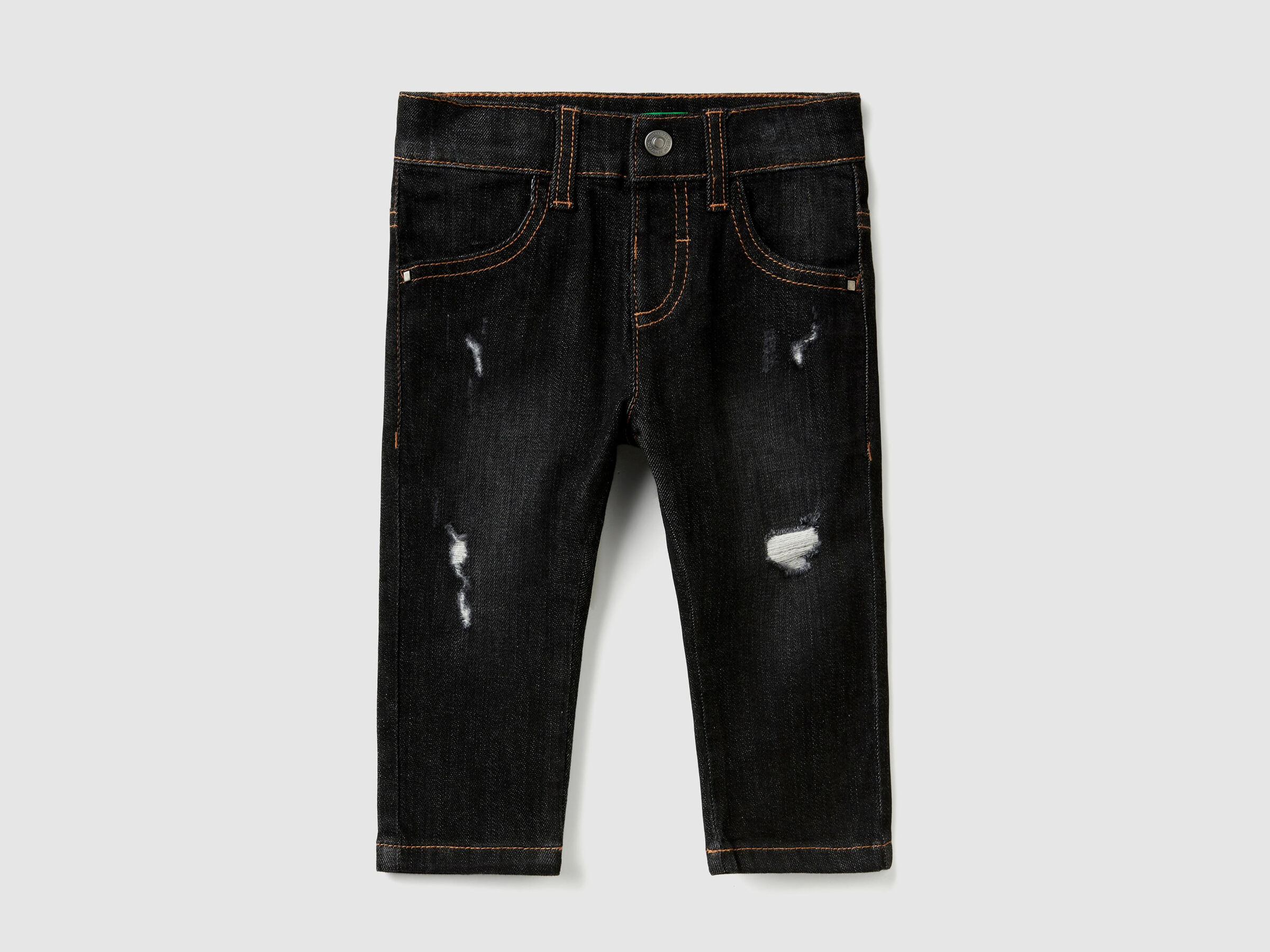 Jeans mit Used-Effekt image number null