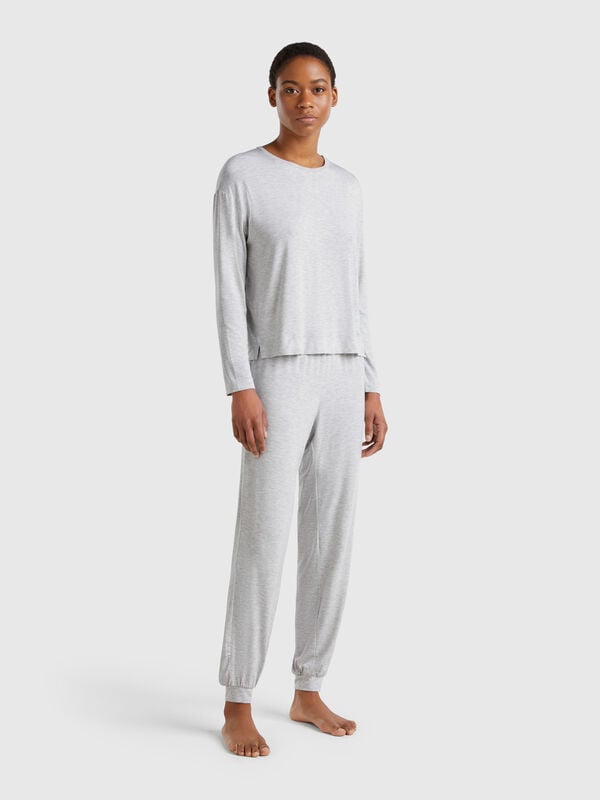 Hose aus Stretch-Modal Damen