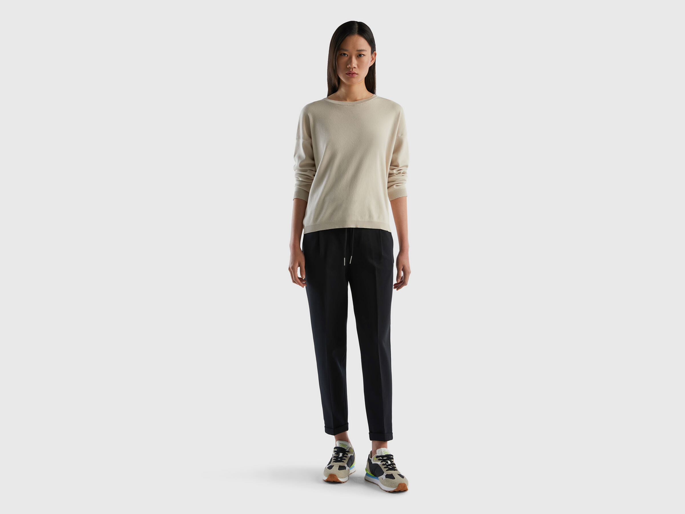 Pulli aus Baumwolle mit Rundhalsausschnitt image number 3