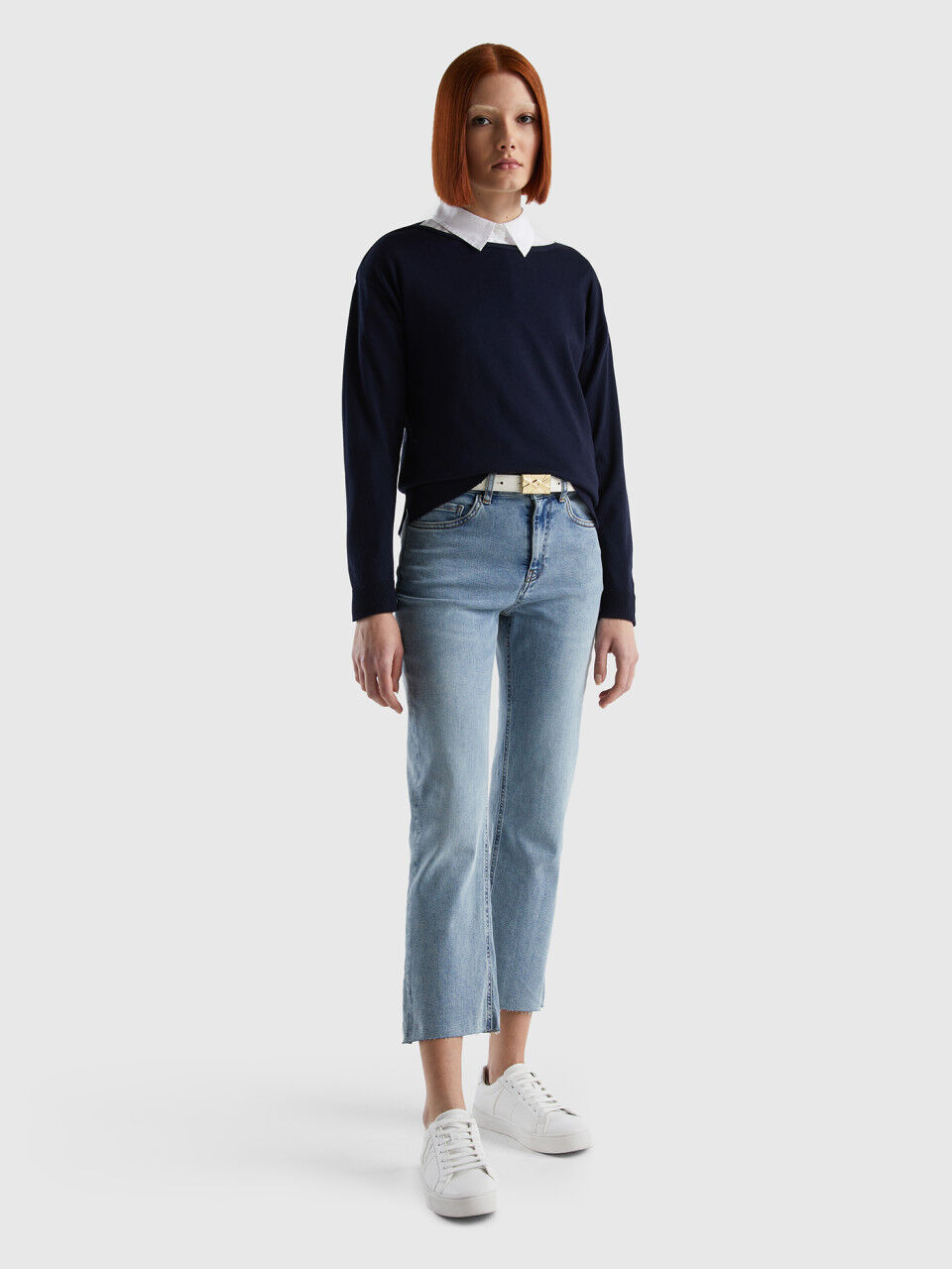 Five-Pocket-Jeans mit Cropped-Länge