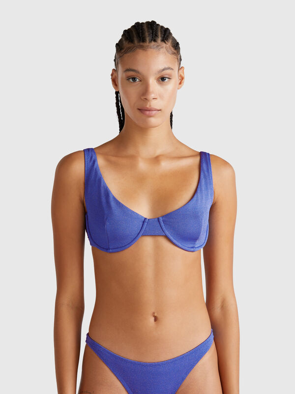 Badeanzug-BH mit Lurex Damen