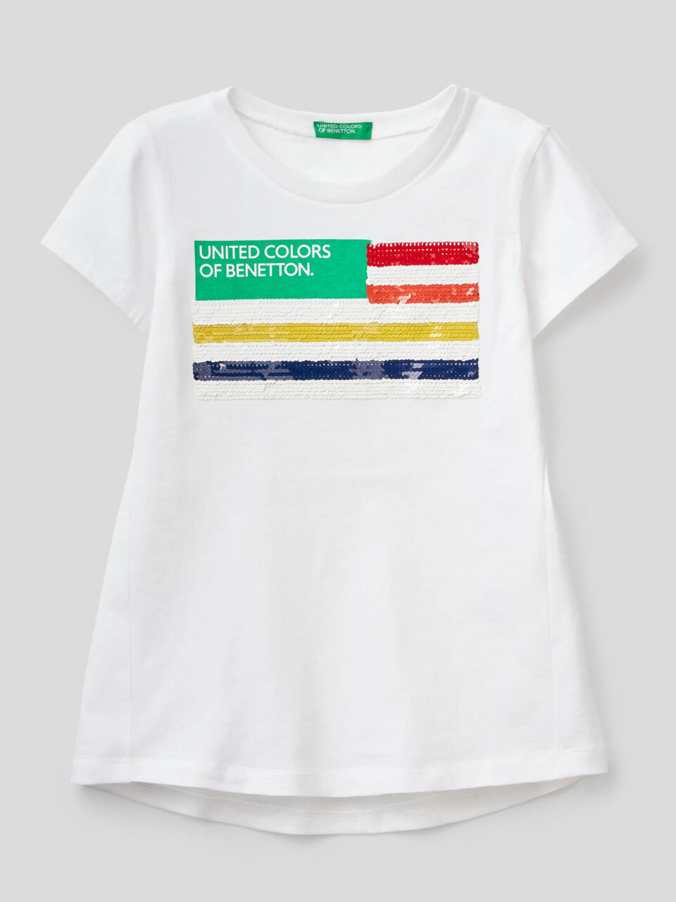 T-Shirt aus Baumwolle mit Pailletten image number 1