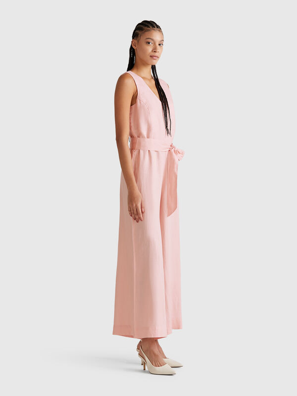 Overall aus reinem Leinen Damen