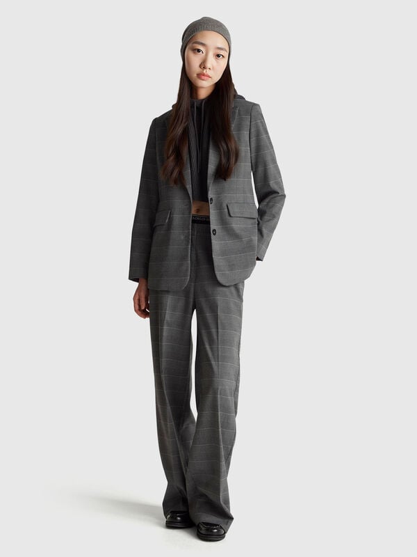 Blazer mit Prince-of-Wales-Muster Damen