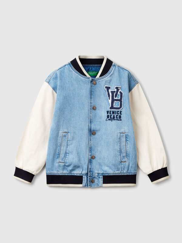 Jeans-Bomberjacke Jungen