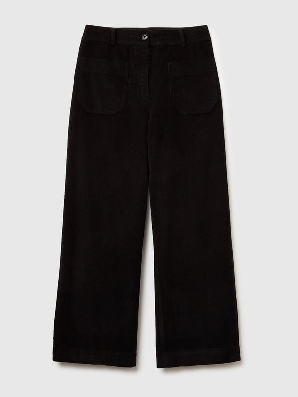 Gerade geschnittene Samthose Gerade geschnittene Samthose Damen