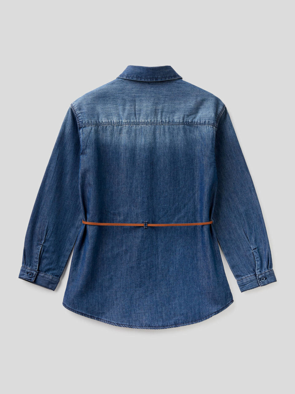 Jeansbluse in 100% Baumwolle image number 2