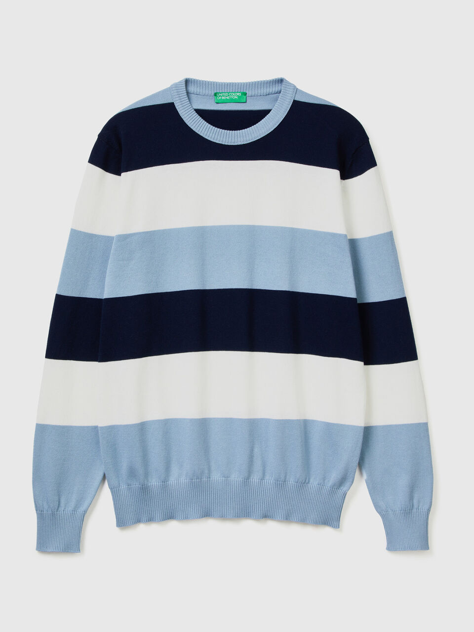 Gestreifter Pulli aus 100% Baumwolle image number 1