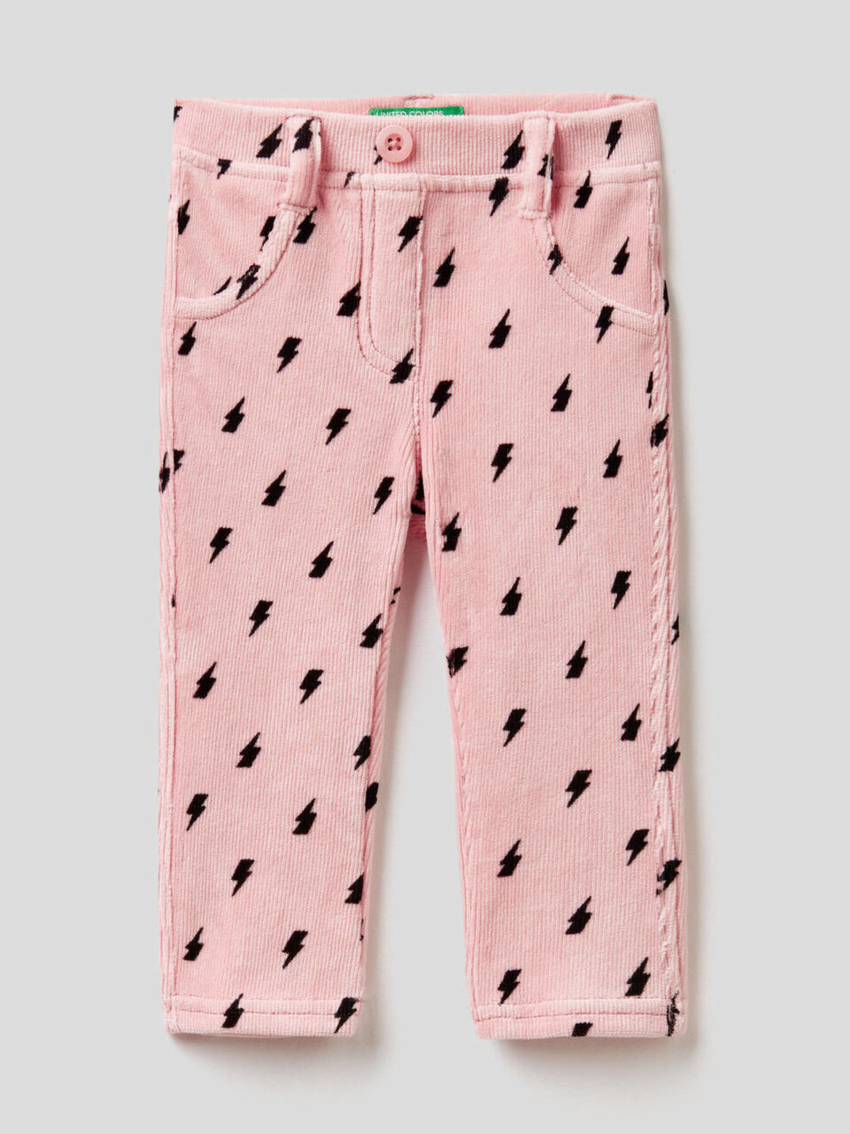 Jeggings aus Chenille mit Print image number 1