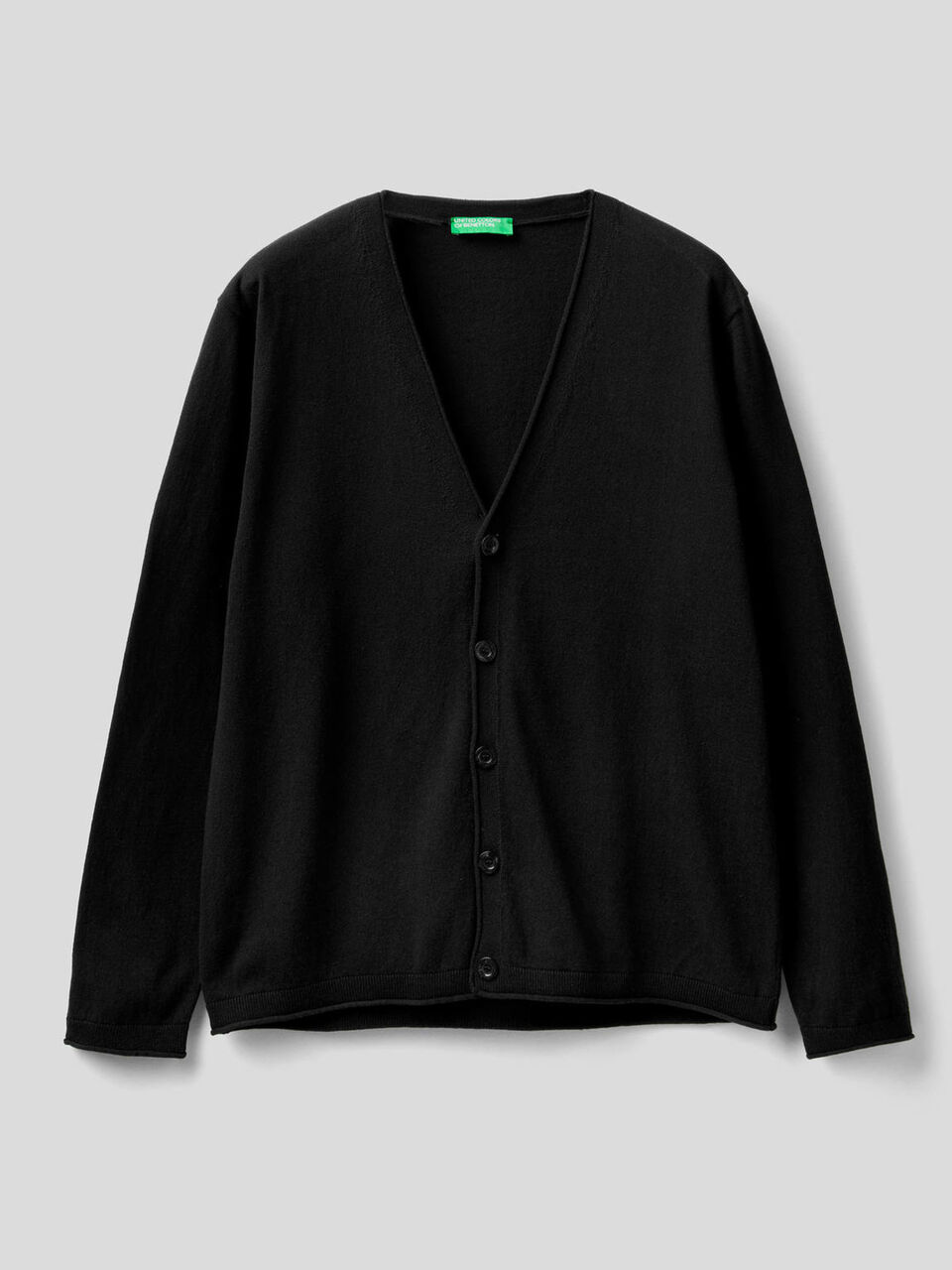 Strickjacke aus Baumwolle mit V-Ausschnitt image number 1