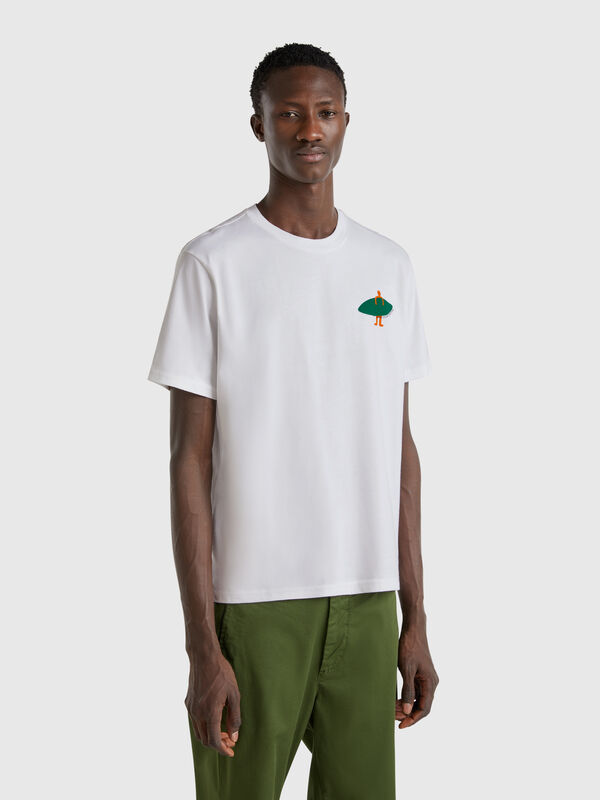 T-Shirt mit Bio-Baumwoll-Print Herren