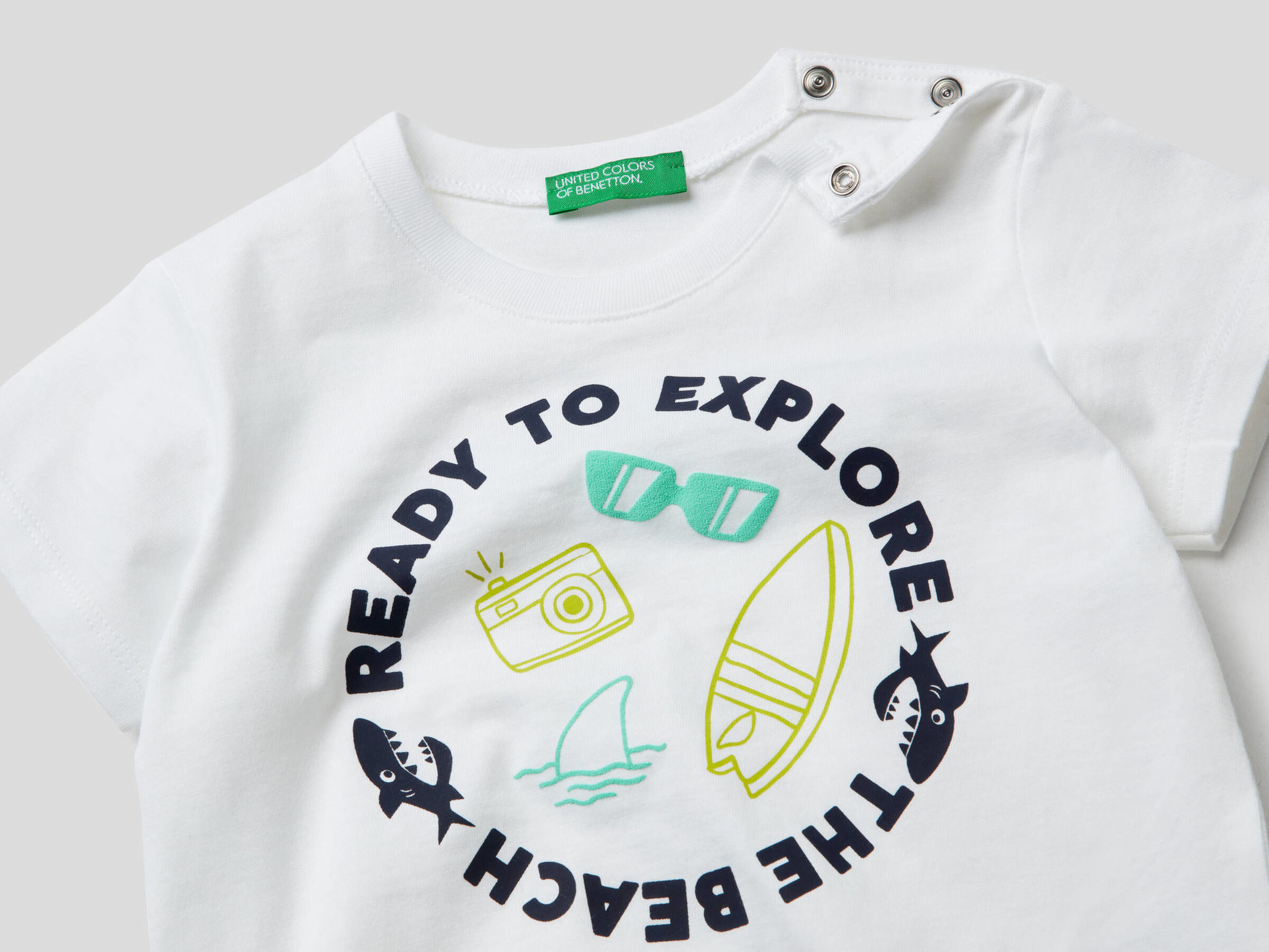 T-Shirt aus 100% Baumwolle mit Print image number null