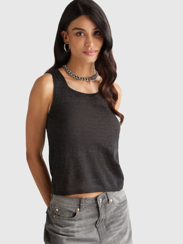 Wendbares Tanktop aus Alpaka-Mix Wendbares Tanktop aus Alpaka-Mix Damen