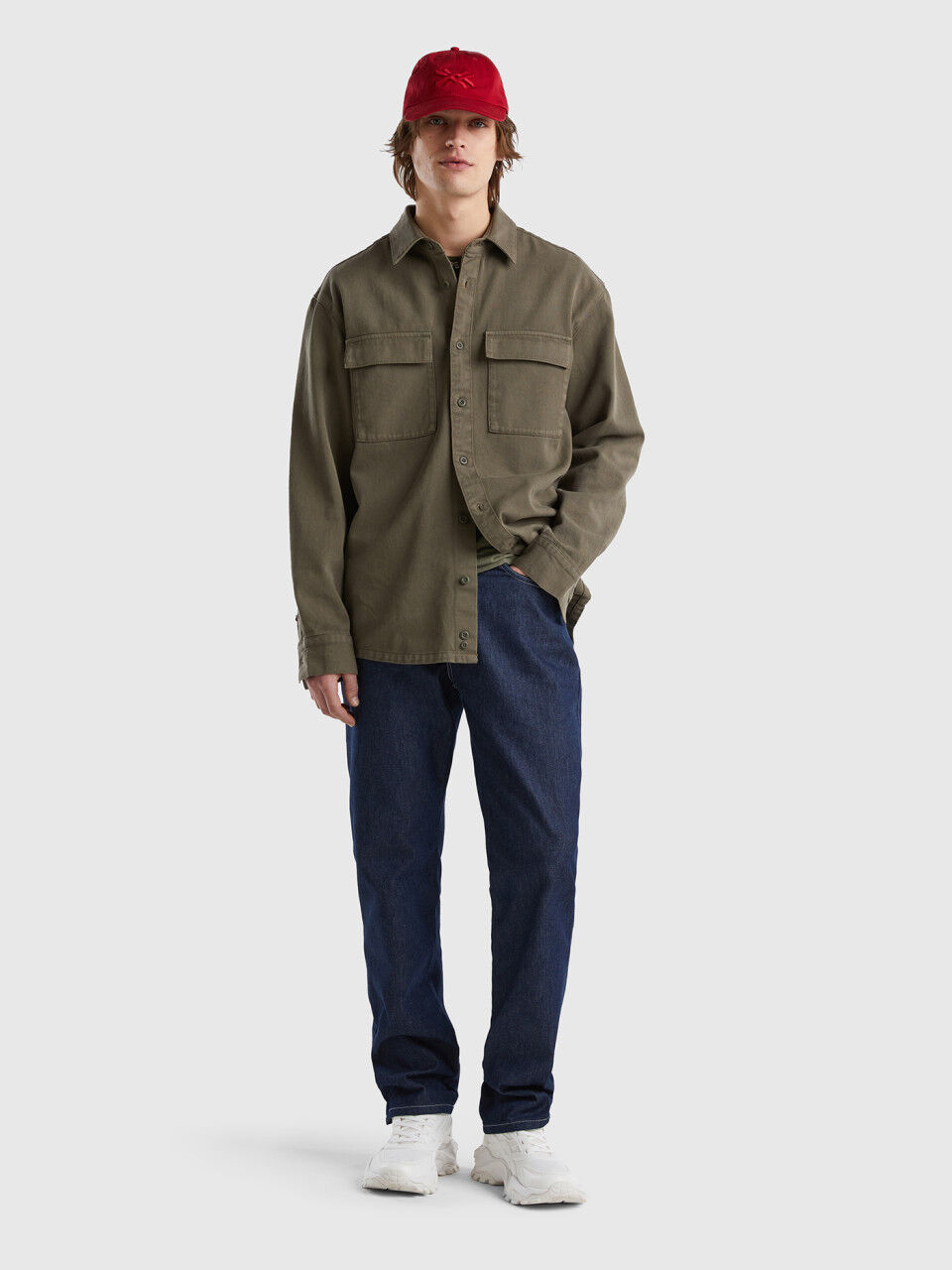 Oversize-Hemd mit Taschen