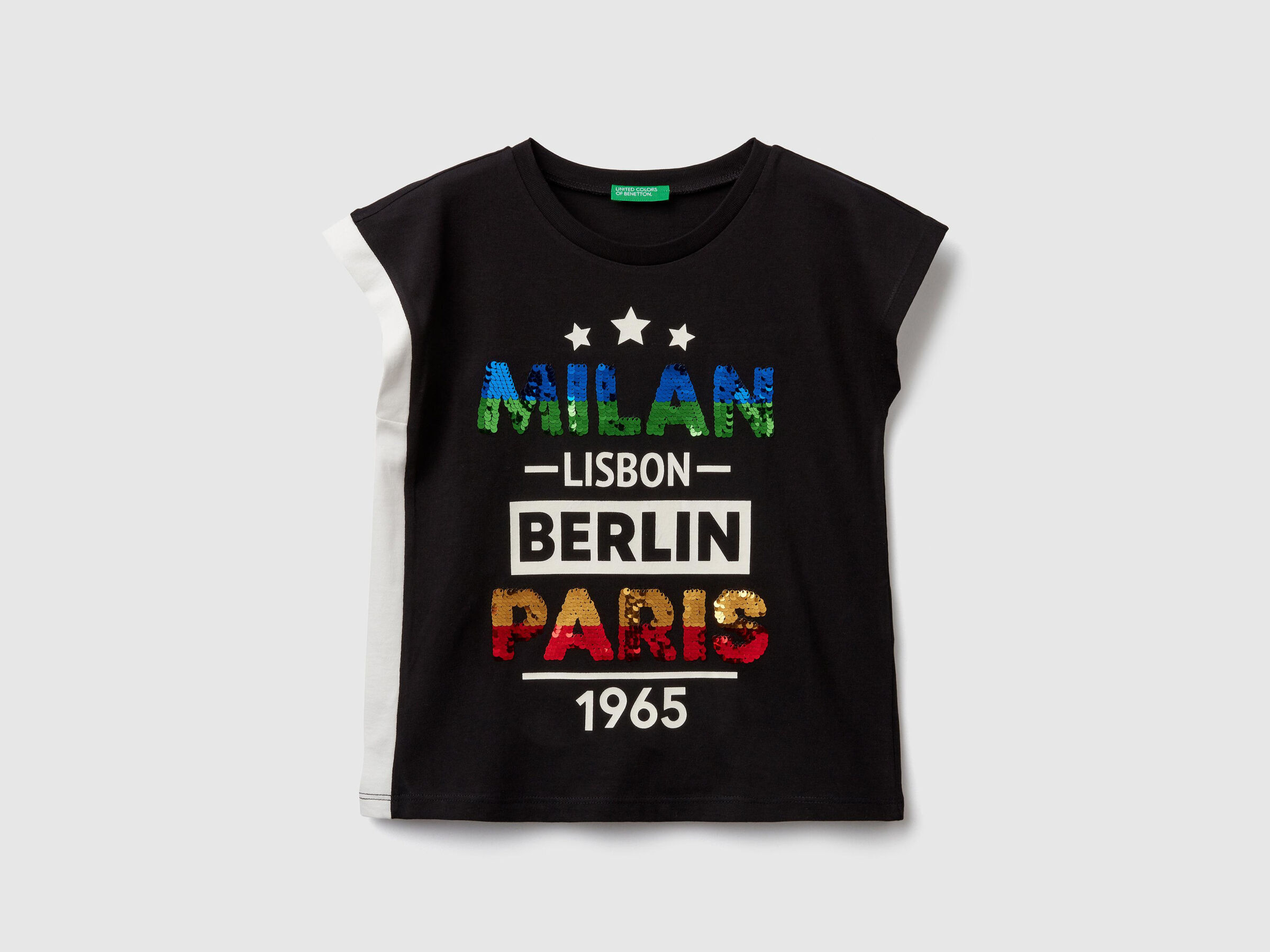 T-Shirt mit wendbaren Pailletten image number null