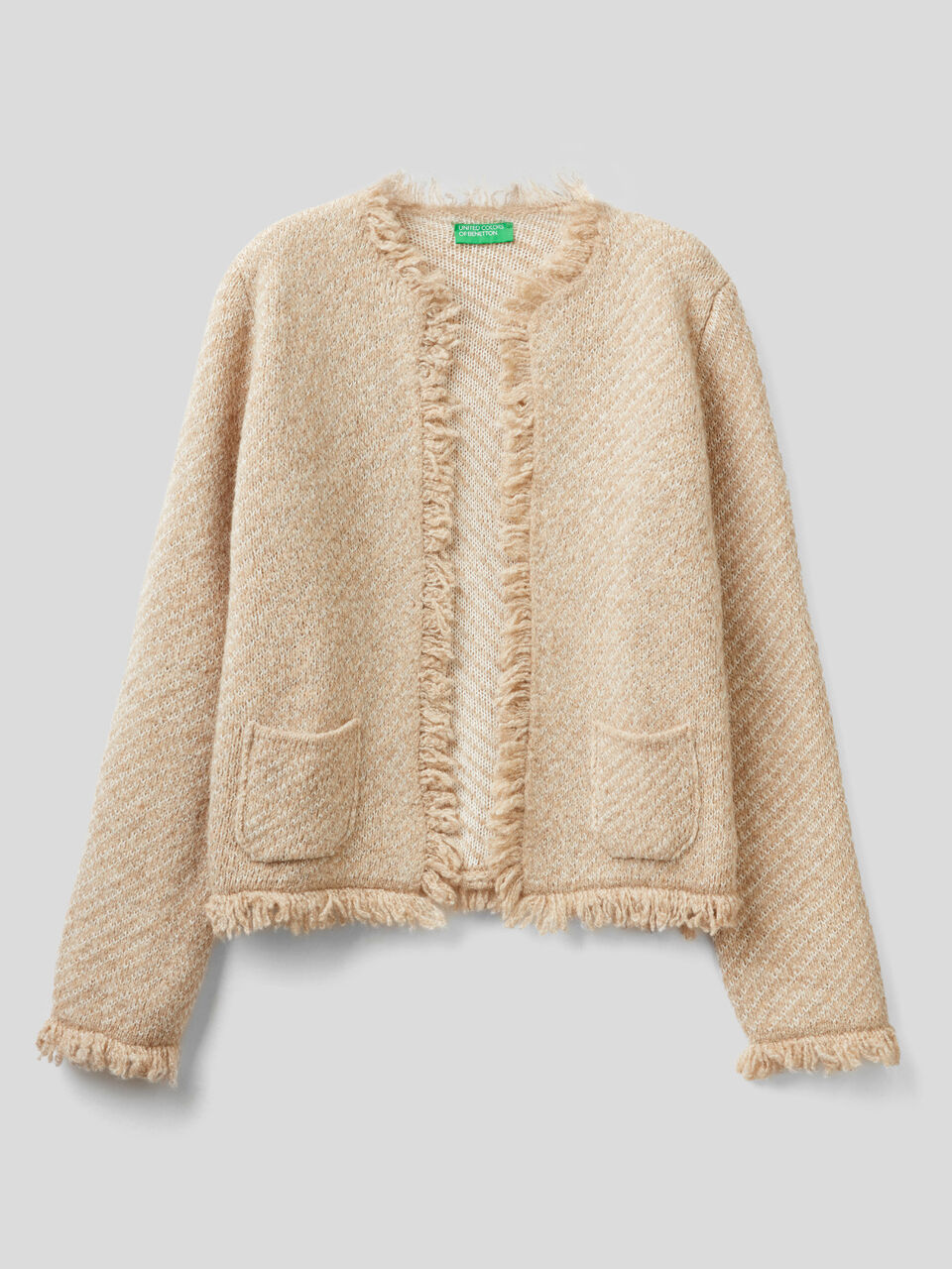 Strickjacke mit Fransen image number 1
