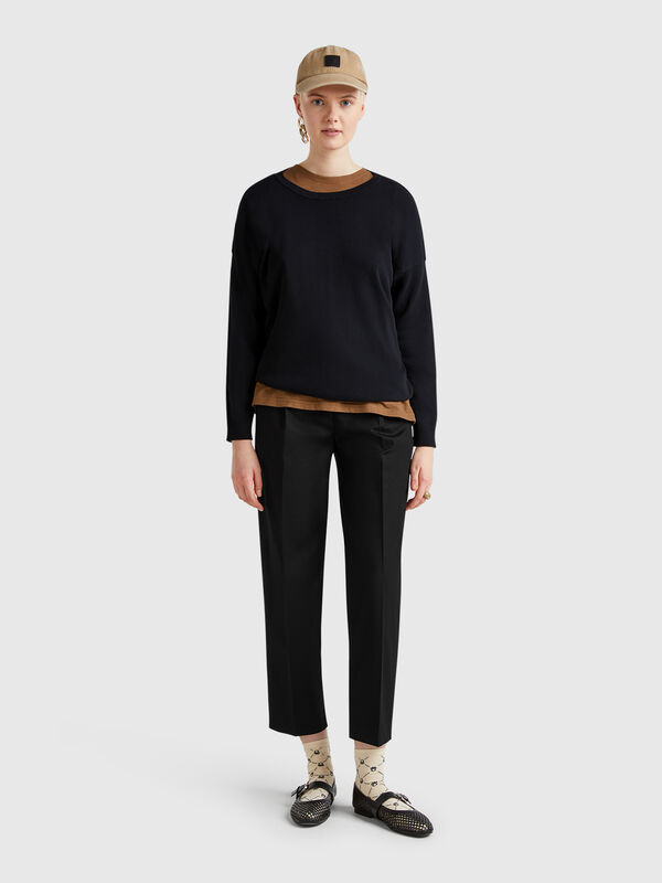 Hose aus Stretch-Baumwolle Damen