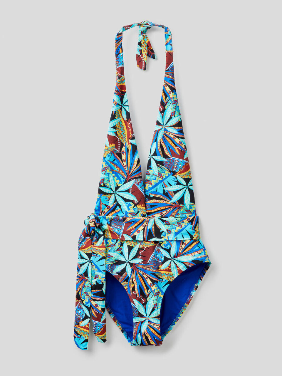 Monokini mit tropischem Print image number 1