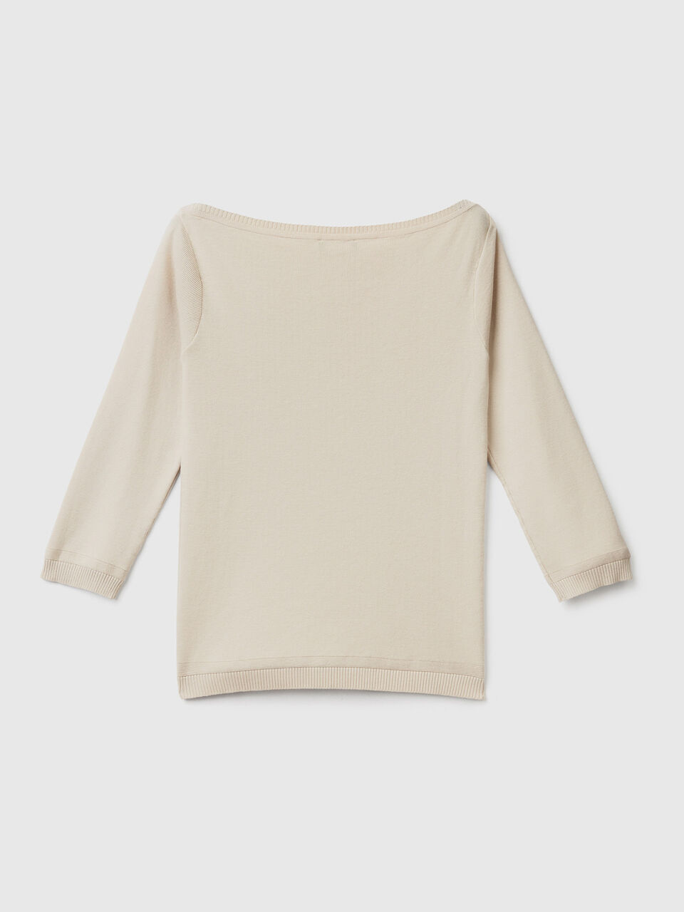 Pulli aus 100% Baumwolle mit U-Boot-Ausschnitt image number 2