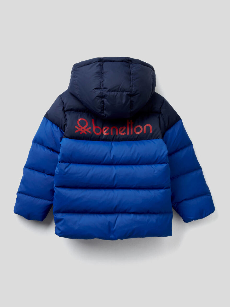 Zweifarbige Daunenjacke mit Kapuze Jungen image number 2