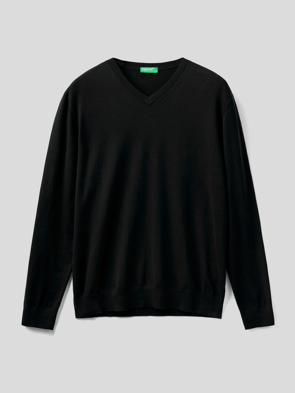 Pullover in einer leichten Baumwollmischung mit V-Ausschnitt image number 1